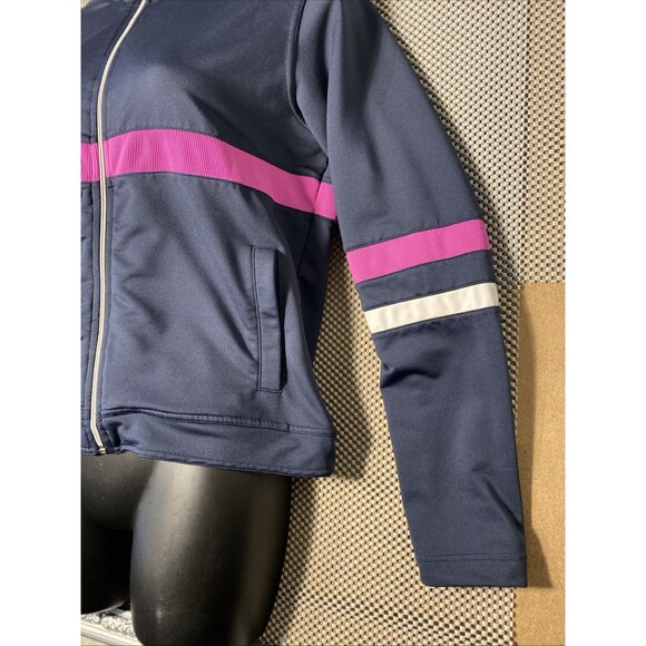 Tail Activewear Golf Warm Up Jacket Womens Small Blue Pink Morning Evening Golf‎ - Picture 2 of 5